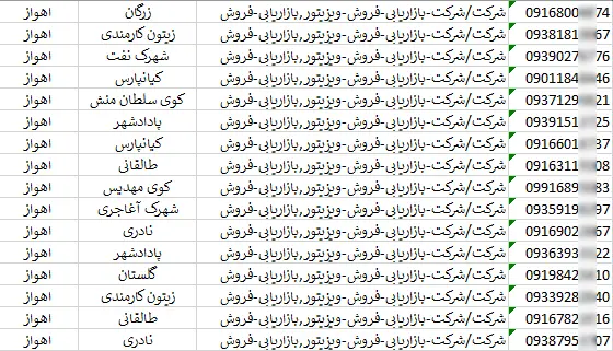 اطلاعات و لیست شرکت های اهواز
