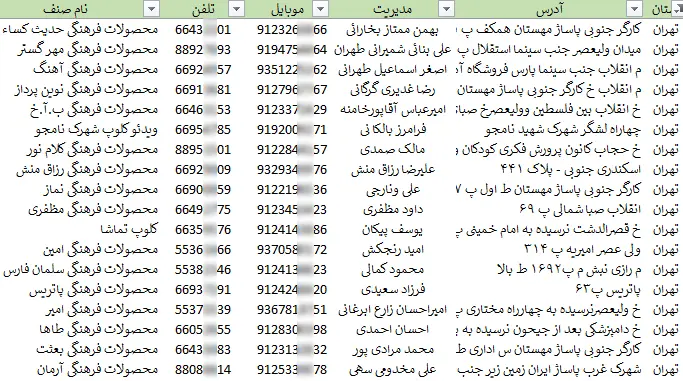 اطلاعات ویدیو کلوپ های کشور