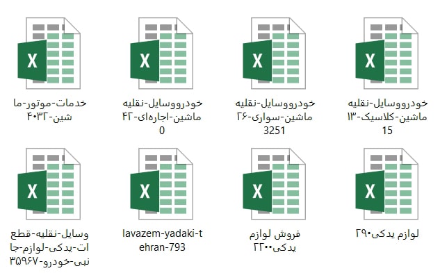 اطلاعات و لیست فروشندگان لوازم یدکی تهران