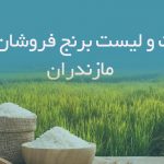 اطلاعات و لیست برنج فروشان استان مازندران