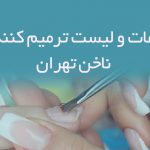 اطلاعات و لیست ترمیم کنندگان ناخن تهران