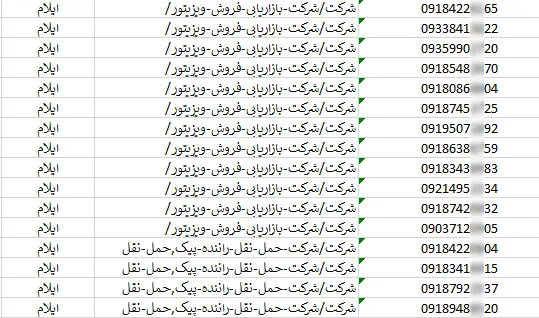 اطلاعات و لیست شرکت های ایلام