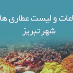اطلاعات و لیست عطاری های شهر تبریز