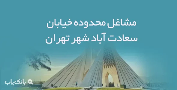 مشاغل محدوده خیابان سعادت آباد شهر تهران