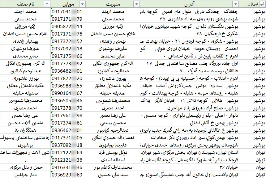 بانک اطلاعات کامیون داران کشور