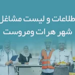 اطلاعات و لیست مشاغل شهر هرات ومروست