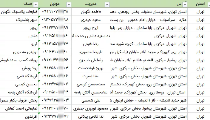 اطلاعات عمده فروشان ظروف یک بار مصرف کشور1